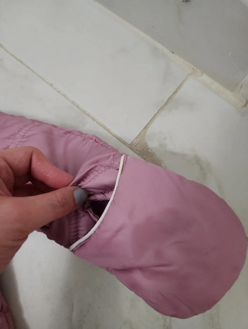 First Impressions Pink Puffer Hooded Baby One-Piece